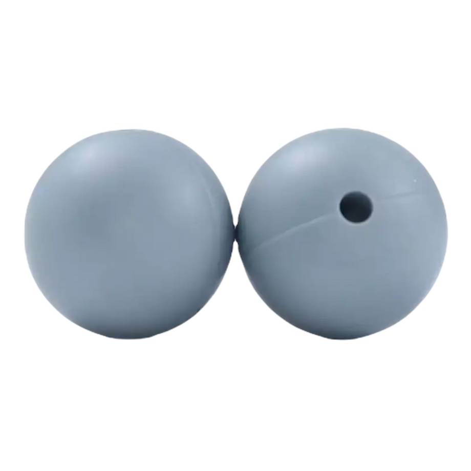 Light Grey 15mm Round Silicone Beads, Gray Round Silicone Beads, Beads –  The Silicone Bead Store LLC