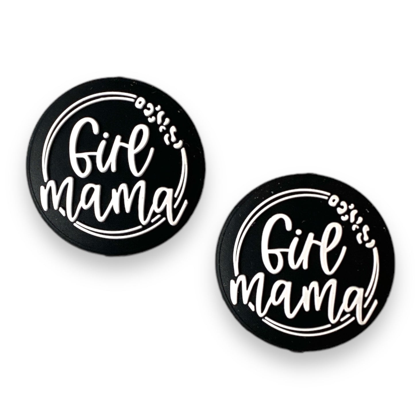 e568 - "Girl Mama" Exclusive  Focal Bead Silicone (1 Count)