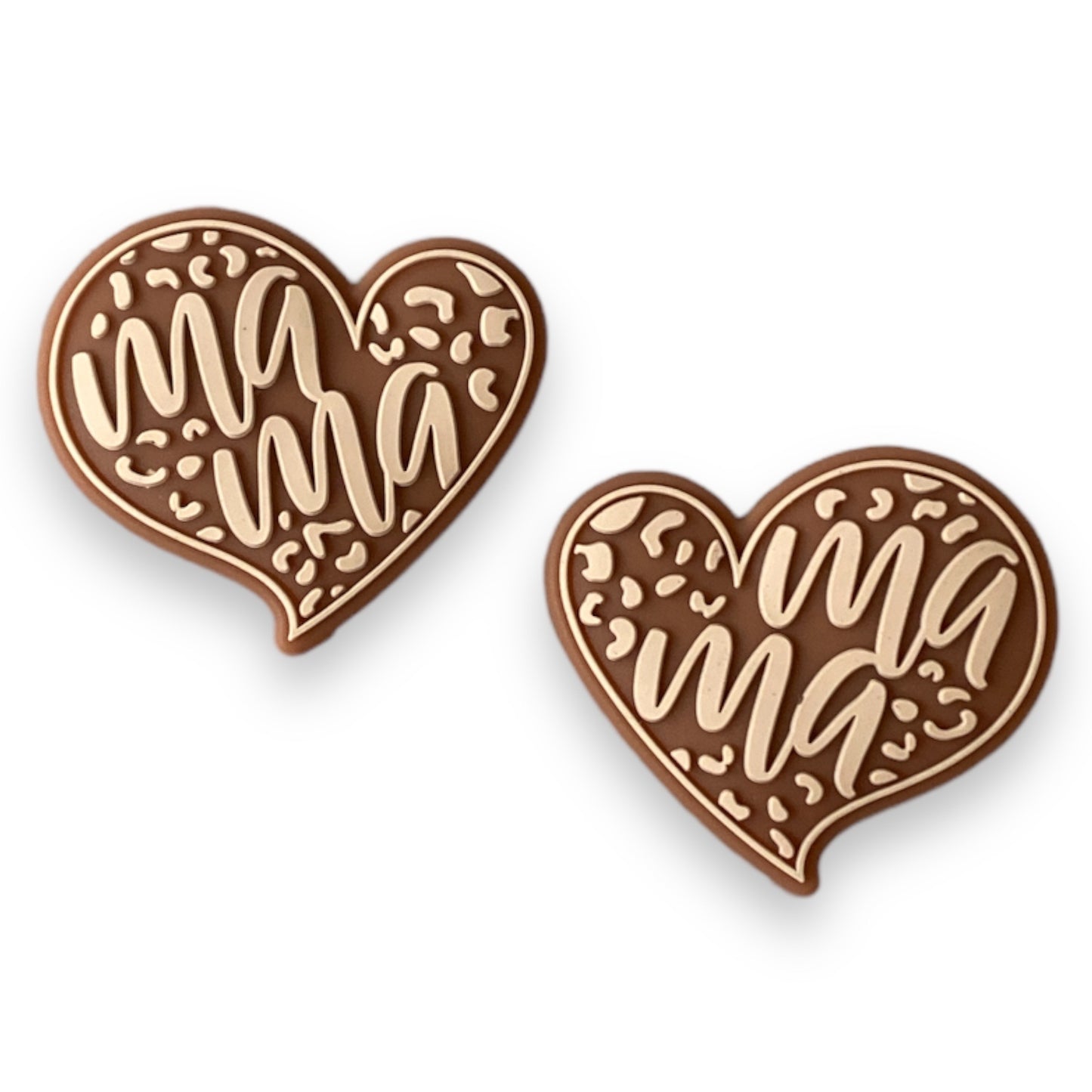 e567 - "Mama Heart"  Exclusive  Focal Bead Silicone (1 Count)