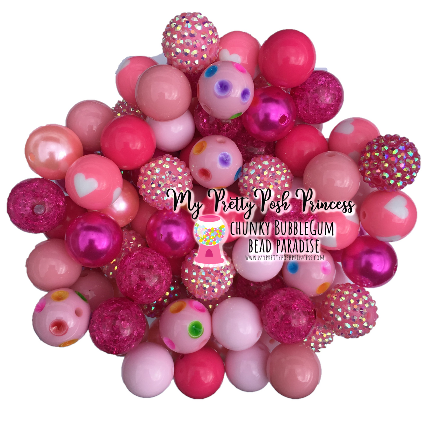 20-M24- 20mm "Pink" (50 Count) Bead Pack