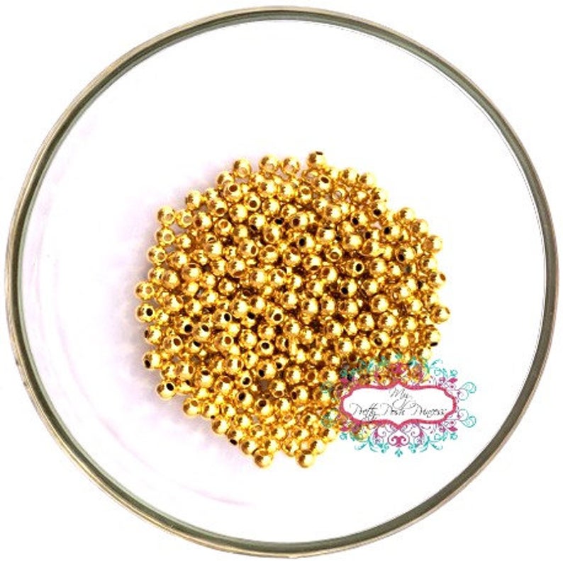 FX- 9002- 4mm Gold Spacer Bead Pack