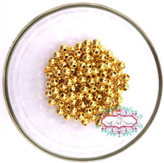 FX- 9007- 6mm Gold Spacer Bead Pack