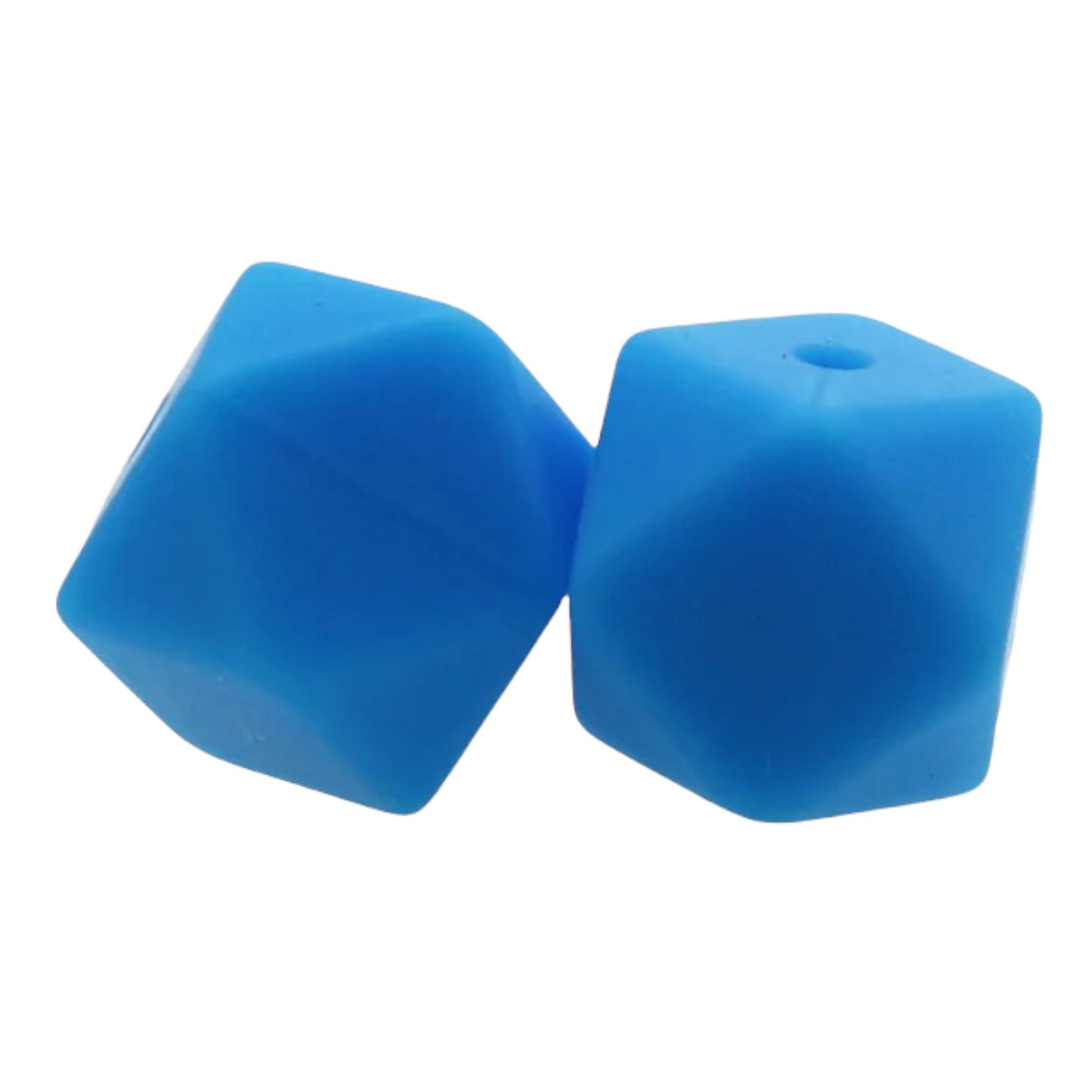 Hexagon (17mm)-  Silicone  Beads