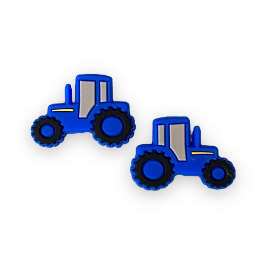 h1045  - “Blue Tractor ” BPA Free Focal Bead (1 Count)