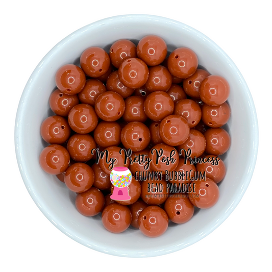 # 1 - 12mm Brown Solid Acrylic Beads  (20 Count)