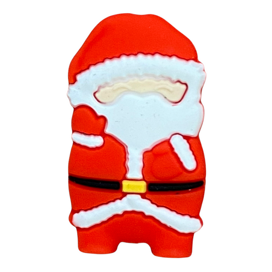 X52- Santa Focal Bead Silicone (1 Count) Focal Beads