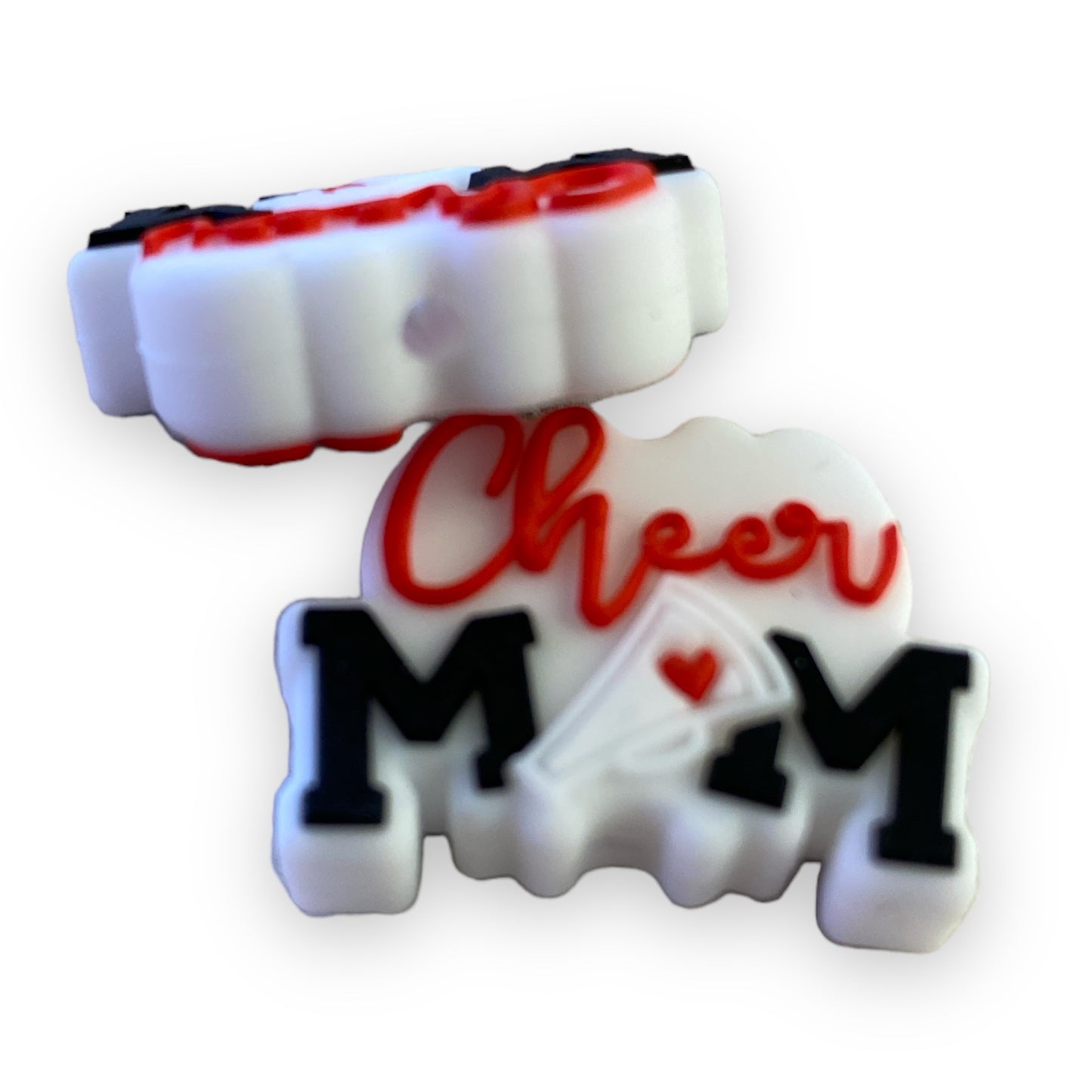 X230 - Cheer Mom  Silicone (1 Count) Focal Bead