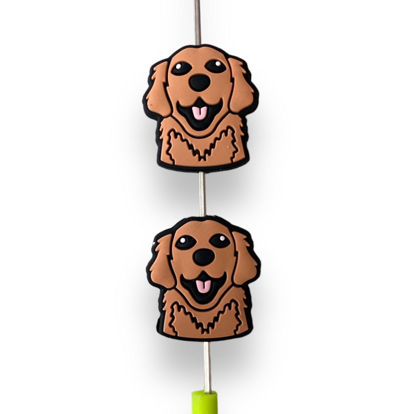 T383-  “Dog” Silicone Focal Bead (1 Count)