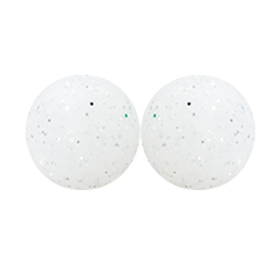 15mm GLOW White Silicone Beads, Glow in the Dark