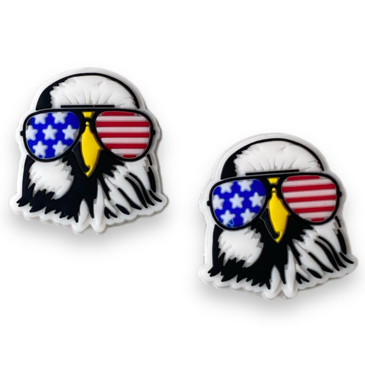 h881 - USA Bald Eagle  Silicone Beads