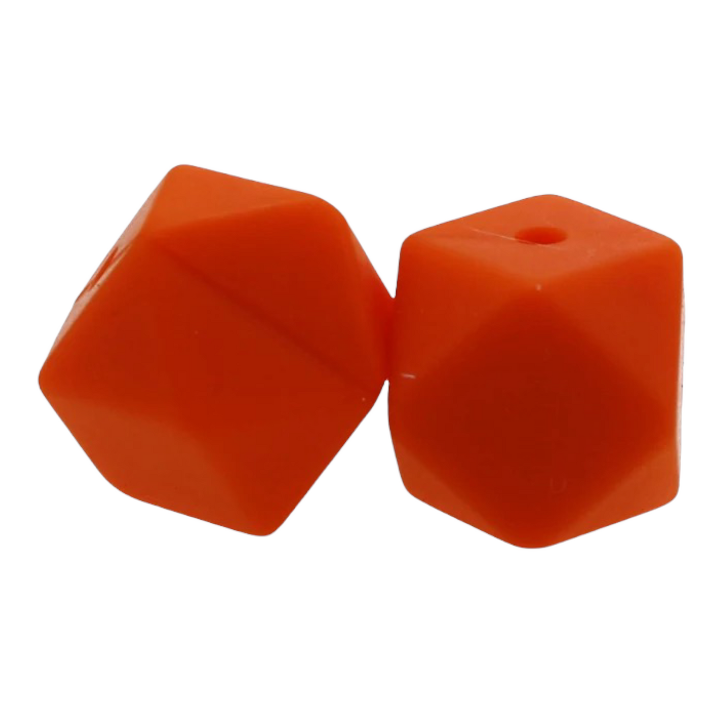 Hexagon (17mm)-  Silicone  Beads