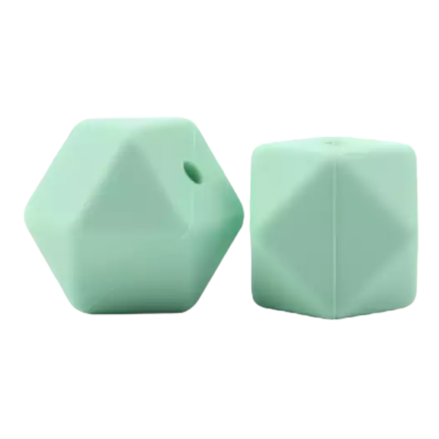 Hexagon (17mm)-  Silicone  Beads