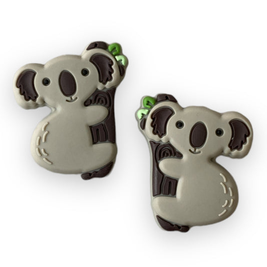 T385 -  “Koala ” Silicone Focal Bead (1 Count)