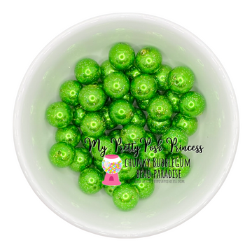 W336- 20mm Green & Silver Snowflake Beads (10 Count) – My Pretty Posh  Princess