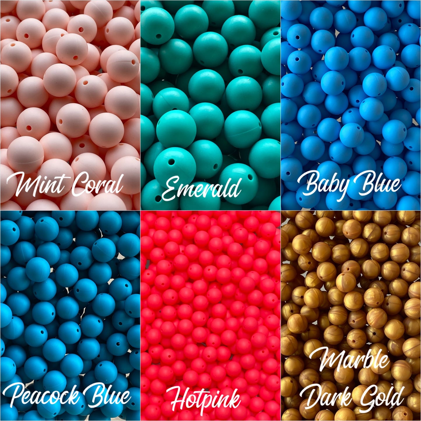 ---12mm--- "Round" Silicone Beads