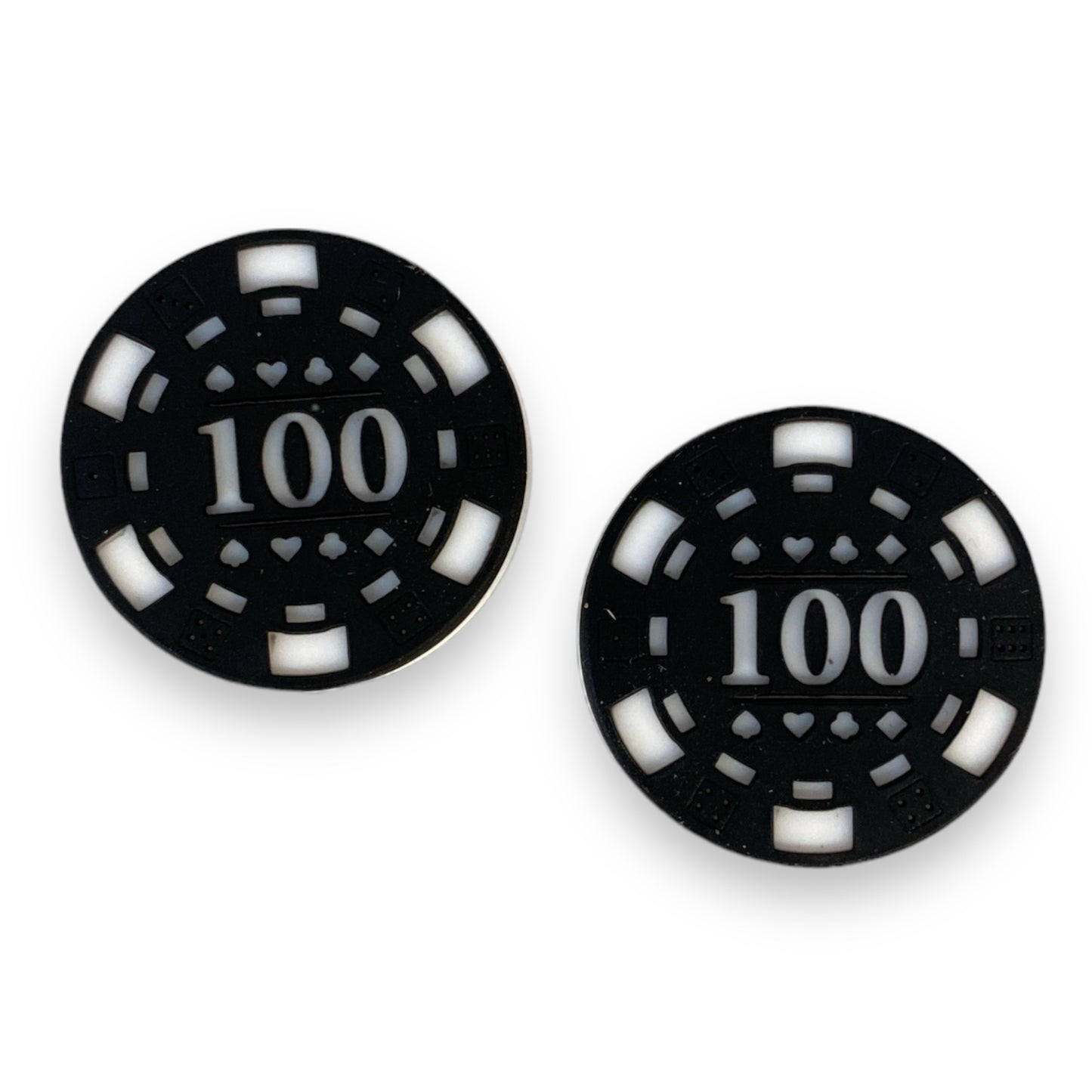 h1021 -  Poker Chip Silicone (1 Count) Focal Bead