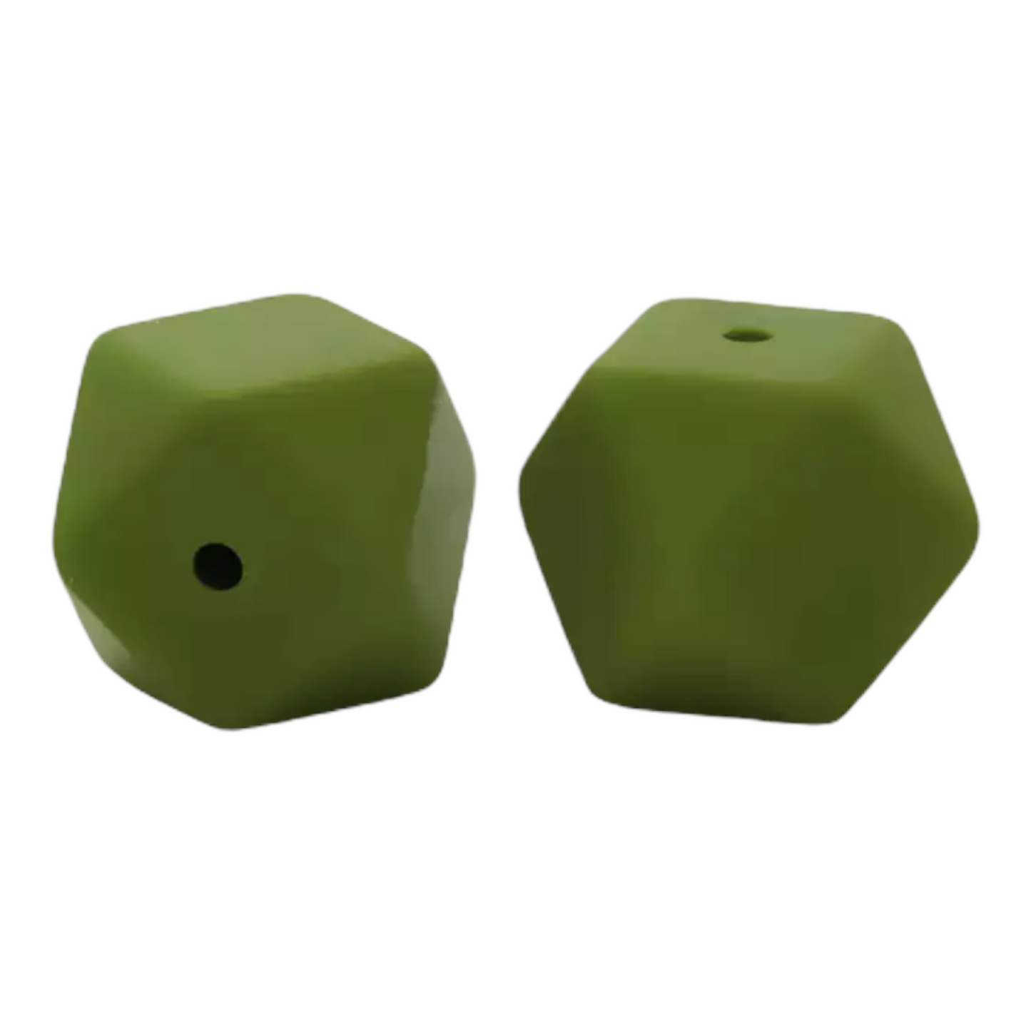 Hexagon (17mm)-  Silicone  Beads