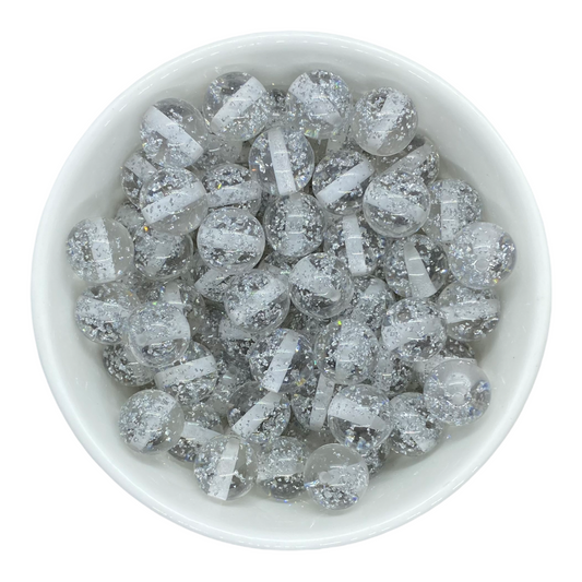 #921 - 20mm Silver Jelly Flake