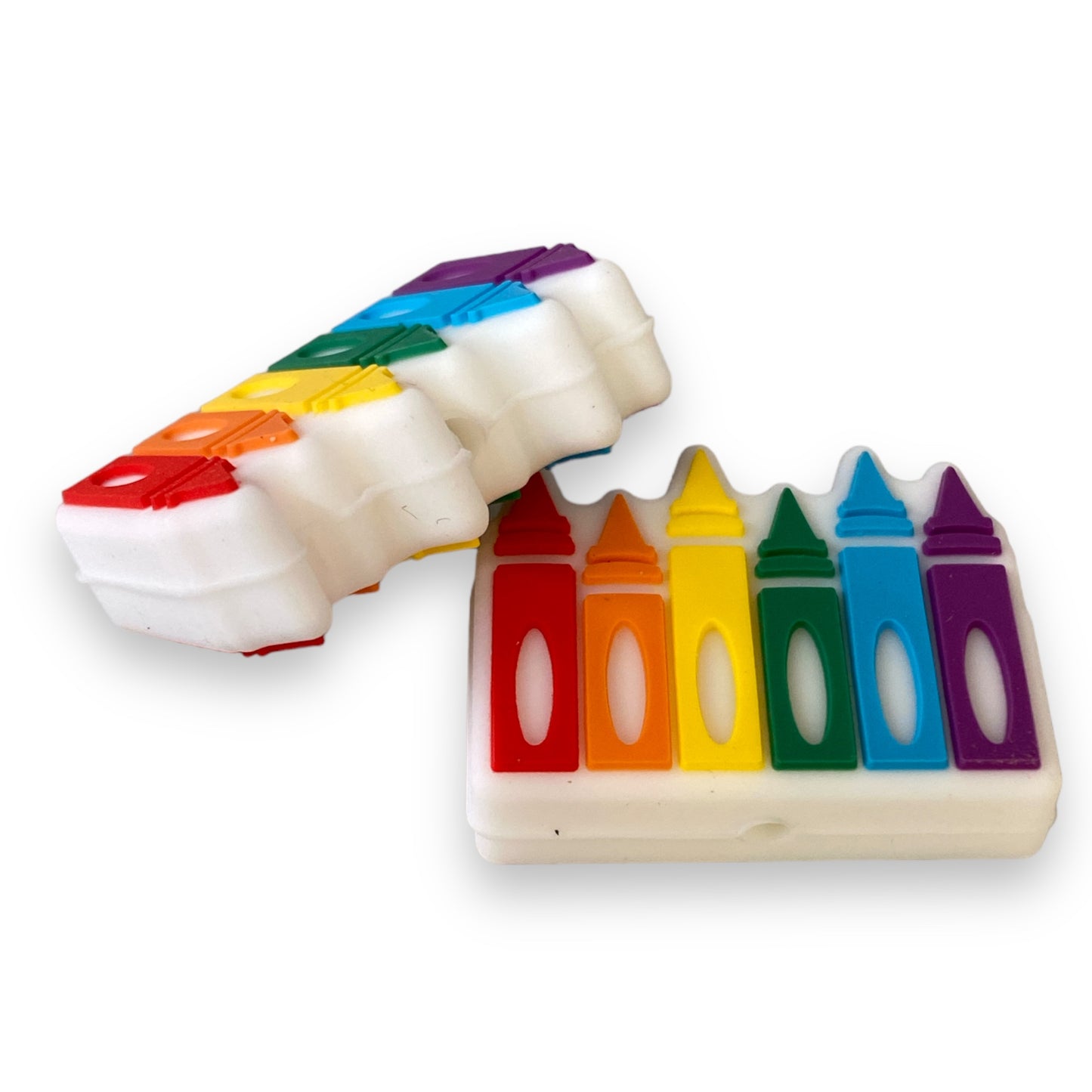 X354 -  “Crayons” Silicone (1 Count) Focal Bead