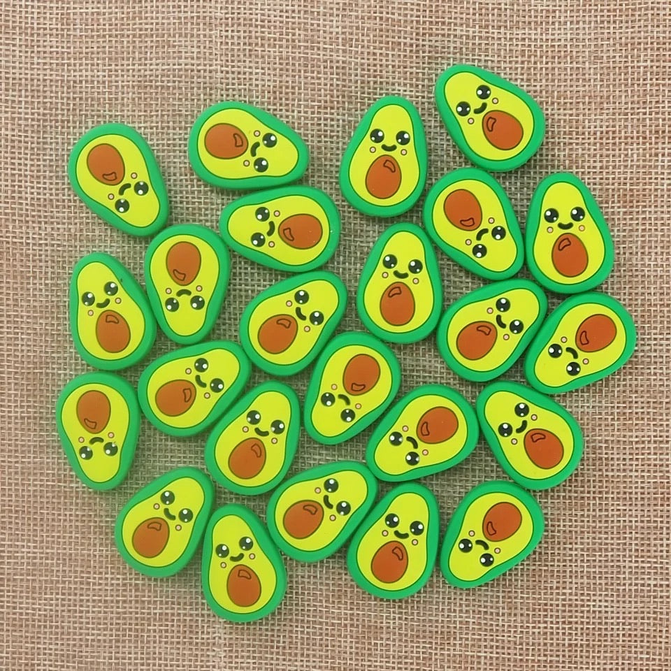 X118- Avocado Silicone (1 Count) Focal Bead