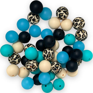 Xzyden 150pcs Silicone Beads, Mix Color Silicone Beads for