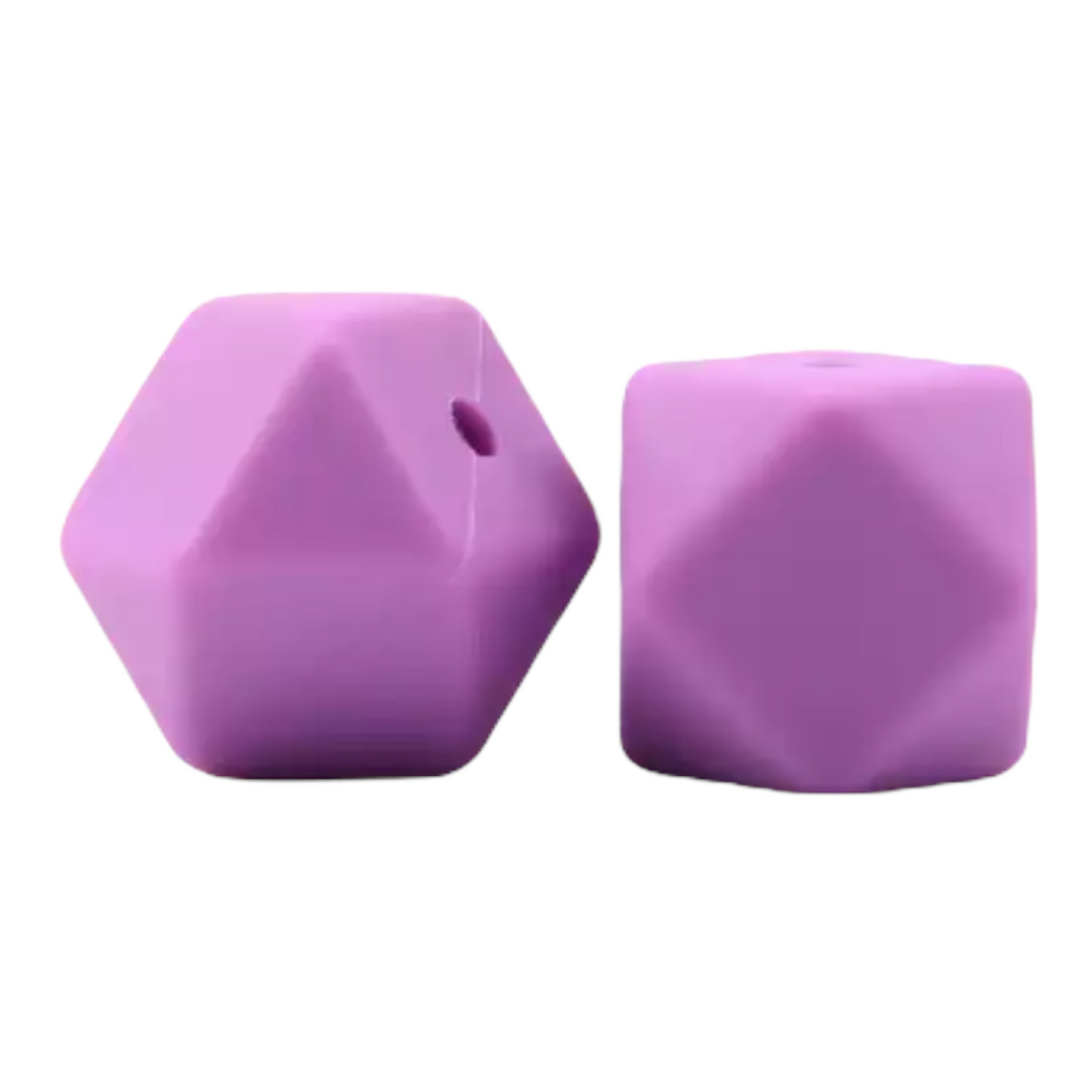 Hexagon (17mm)-  Silicone  Beads