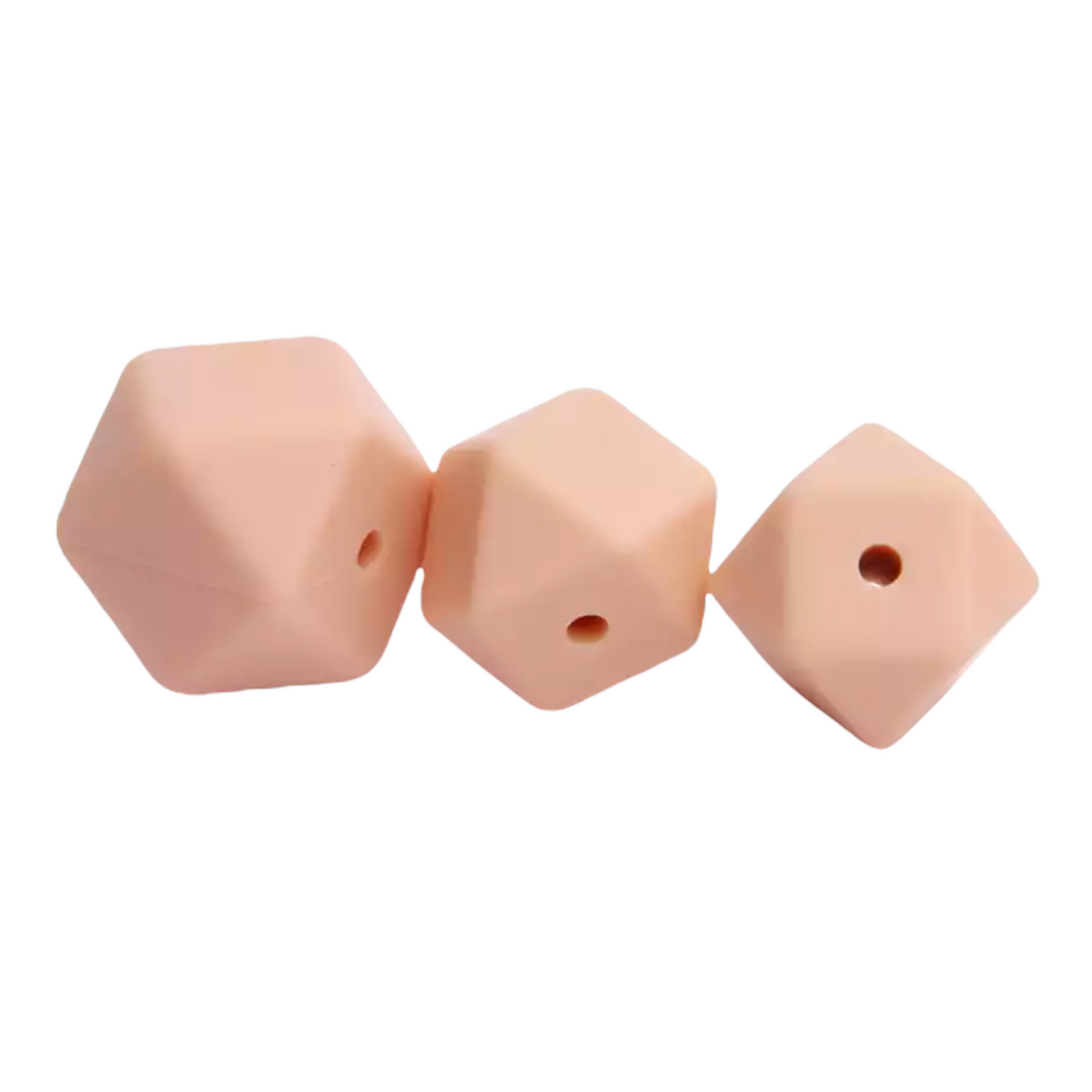 Hexagon (17mm)-  Silicone  Beads