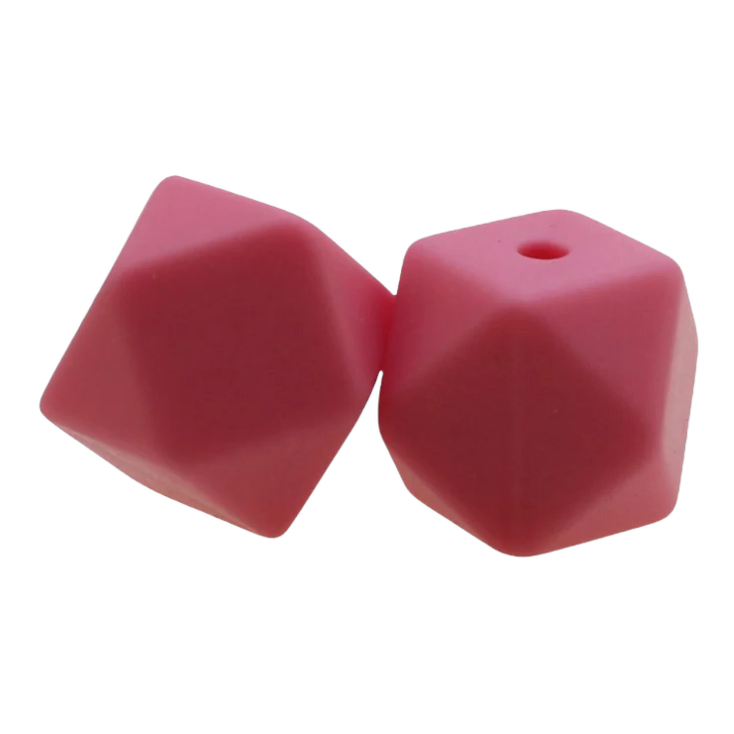 Hexagon (17mm)-  Silicone  Beads