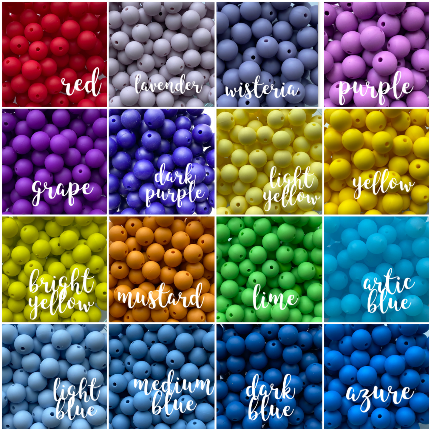 (19mm) "Round" Silicone  Beads