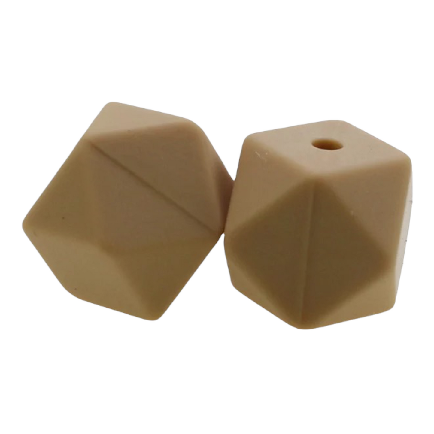 Hexagon (17mm)-  Silicone  Beads