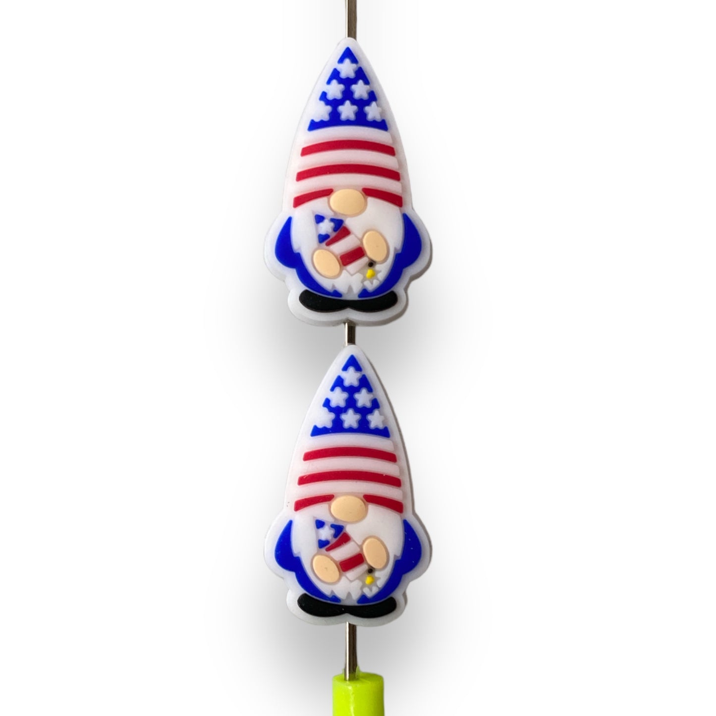 h874 - USA Gnome (MPPP Designed) Silicone Beads