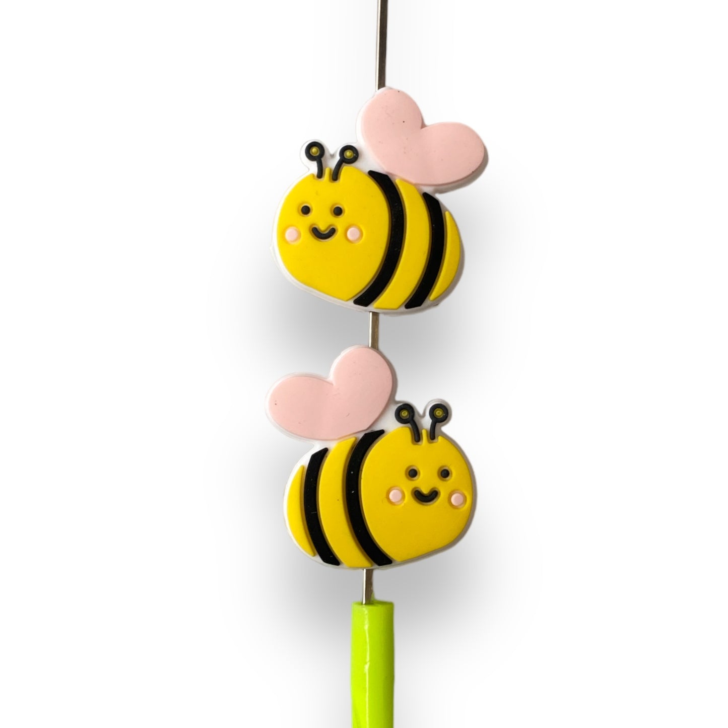 T366-  “Bee” Silicone Focal Bead (1 Count)