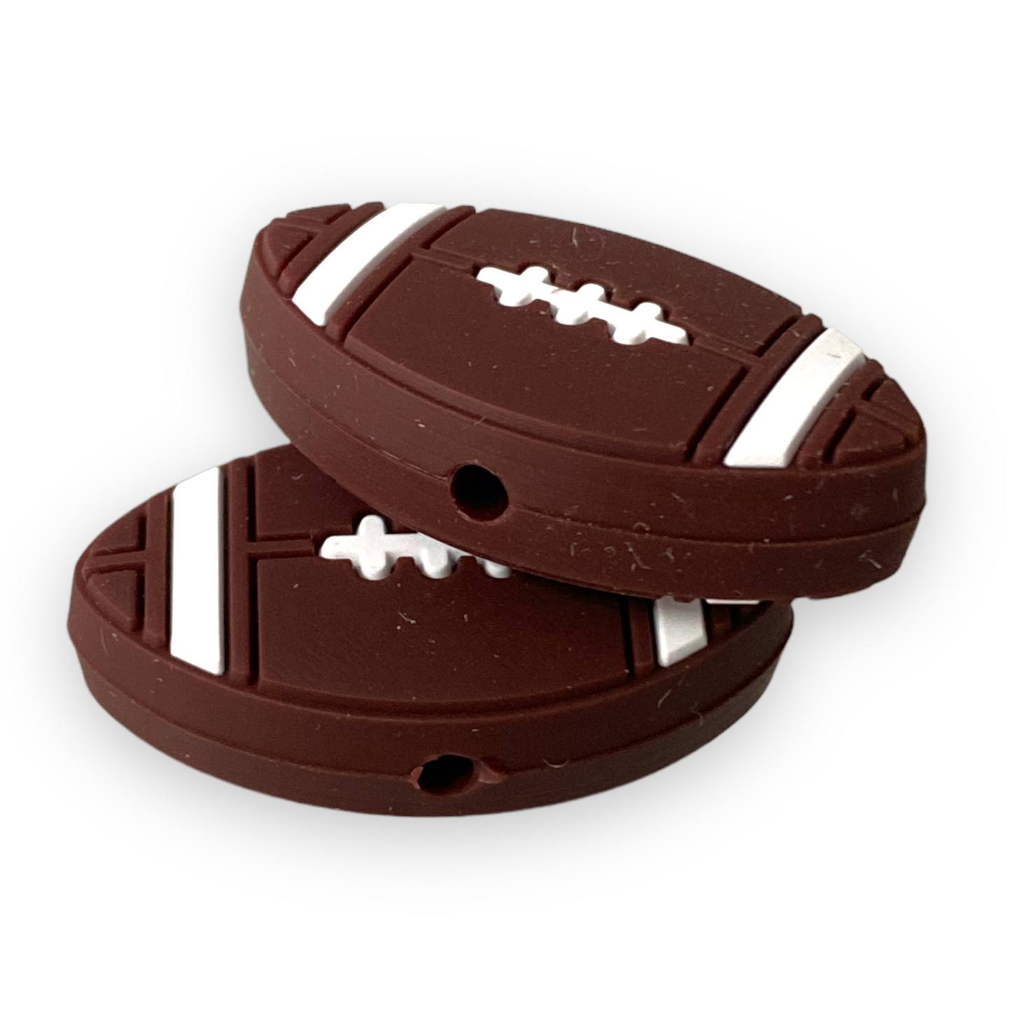 A-6046  -  Football Silicone  (1 Count) Focal Bead