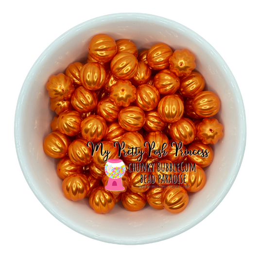 #679  - 20mm Orange "Watermelon"  Acrylic Beads (1 Count)