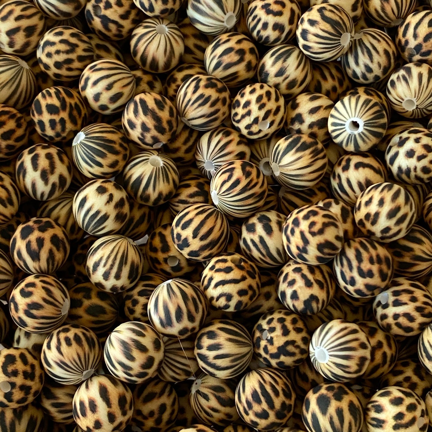 A-6010- 19mm "Cheetah" A-03 Silicone Beads