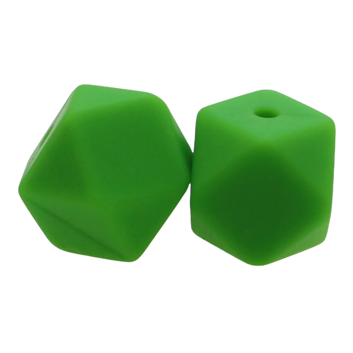 Hexagon (17mm)-  Silicone  Beads