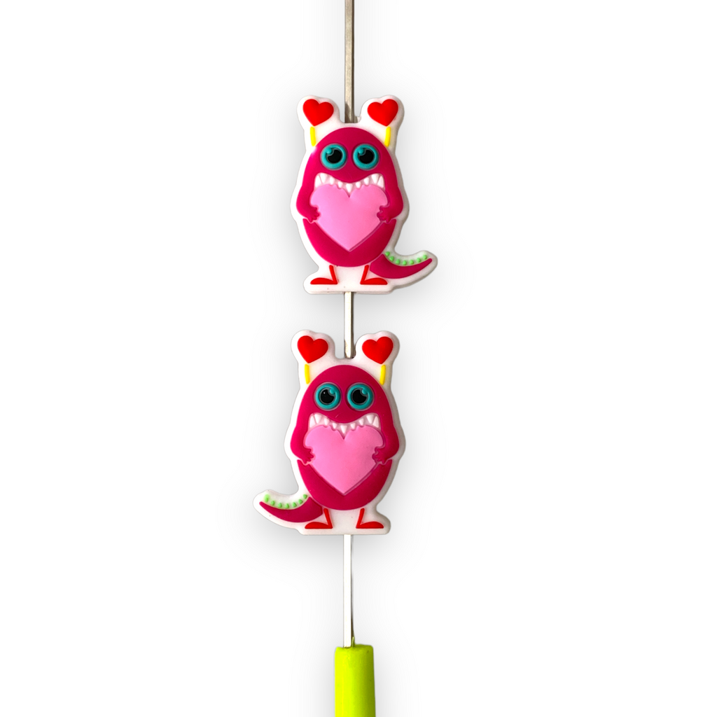 Custom Pink U R Cute Candy Heart Silicone Focal Bead, Valentine's Sili –  The Silicone Bead Store LLC
