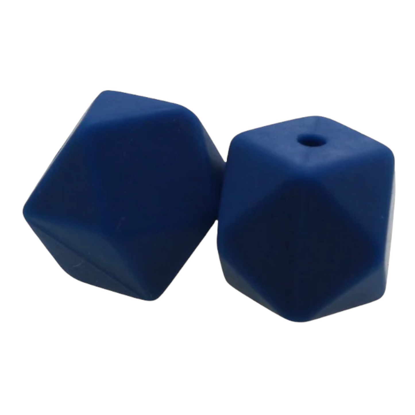 Hexagon-- 14mm-- Silicone  Beads