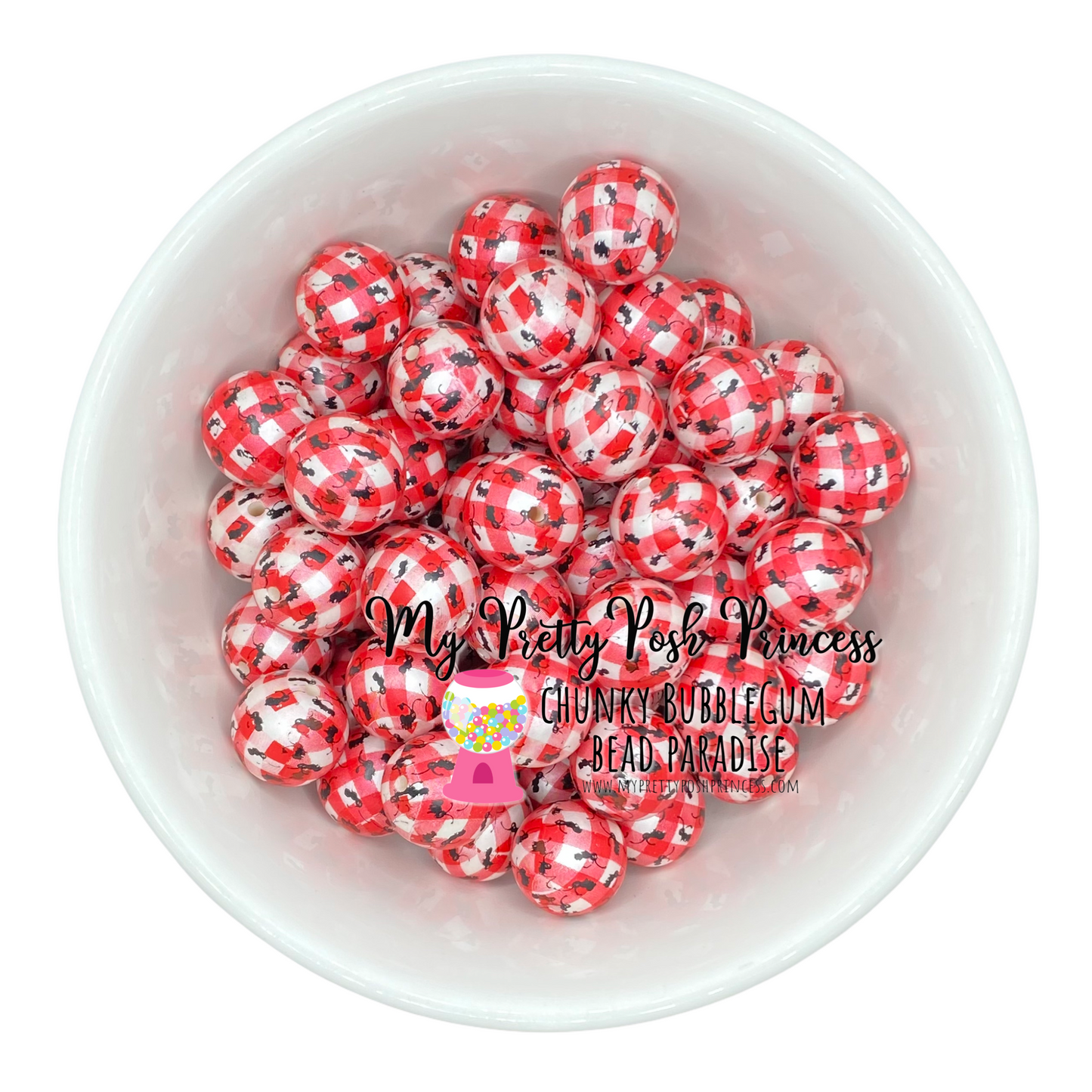 pt72- 12mm Picnic Ants Matte Pearls (20 Count)