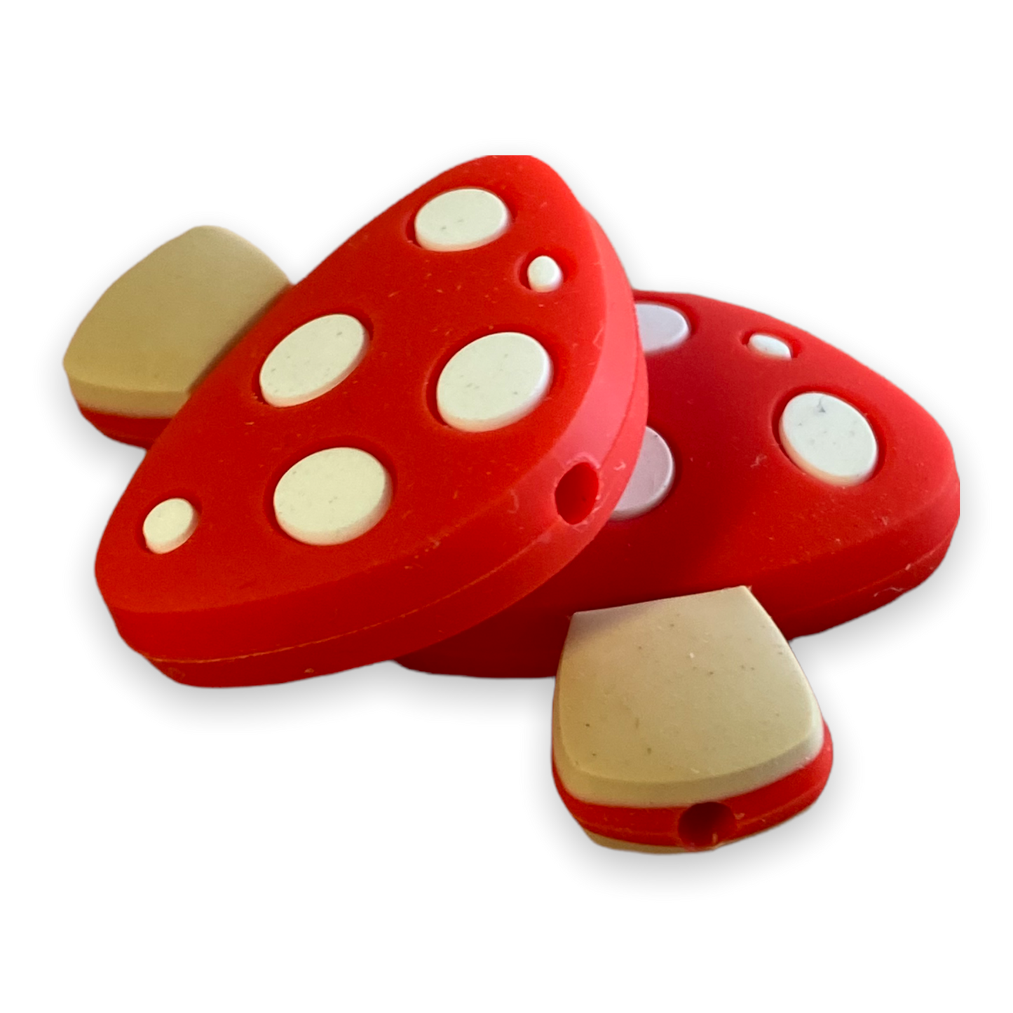 X135 - Mushroom Silicone (1 Count) Focal Bead