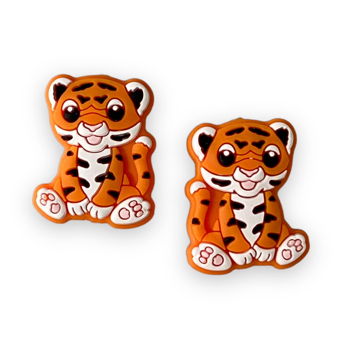 T369 - Tiger Silicone Focal Bead (1 Count)