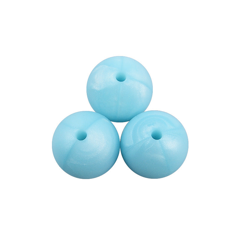 (19mm) "Round" Silicone  Beads