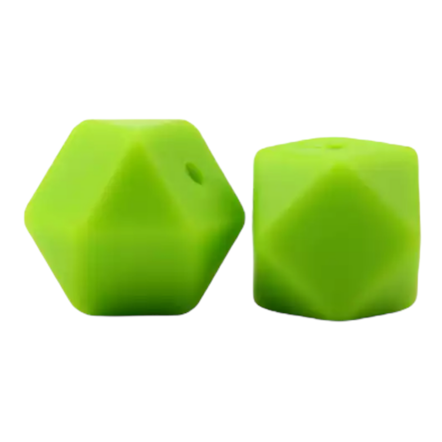 Hexagon-- 14mm-- Silicone  Beads