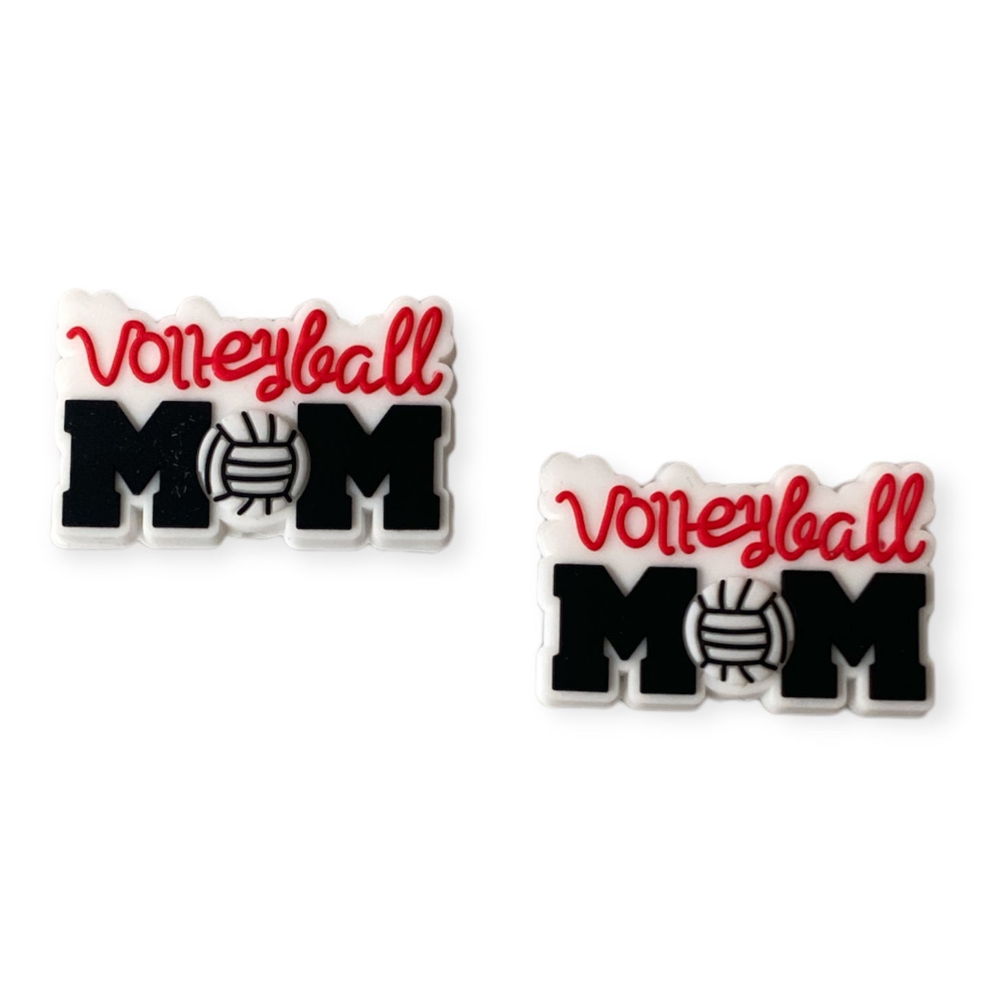 X233 -  Volleyball Mom Silicone (1 Count) Focal Bead