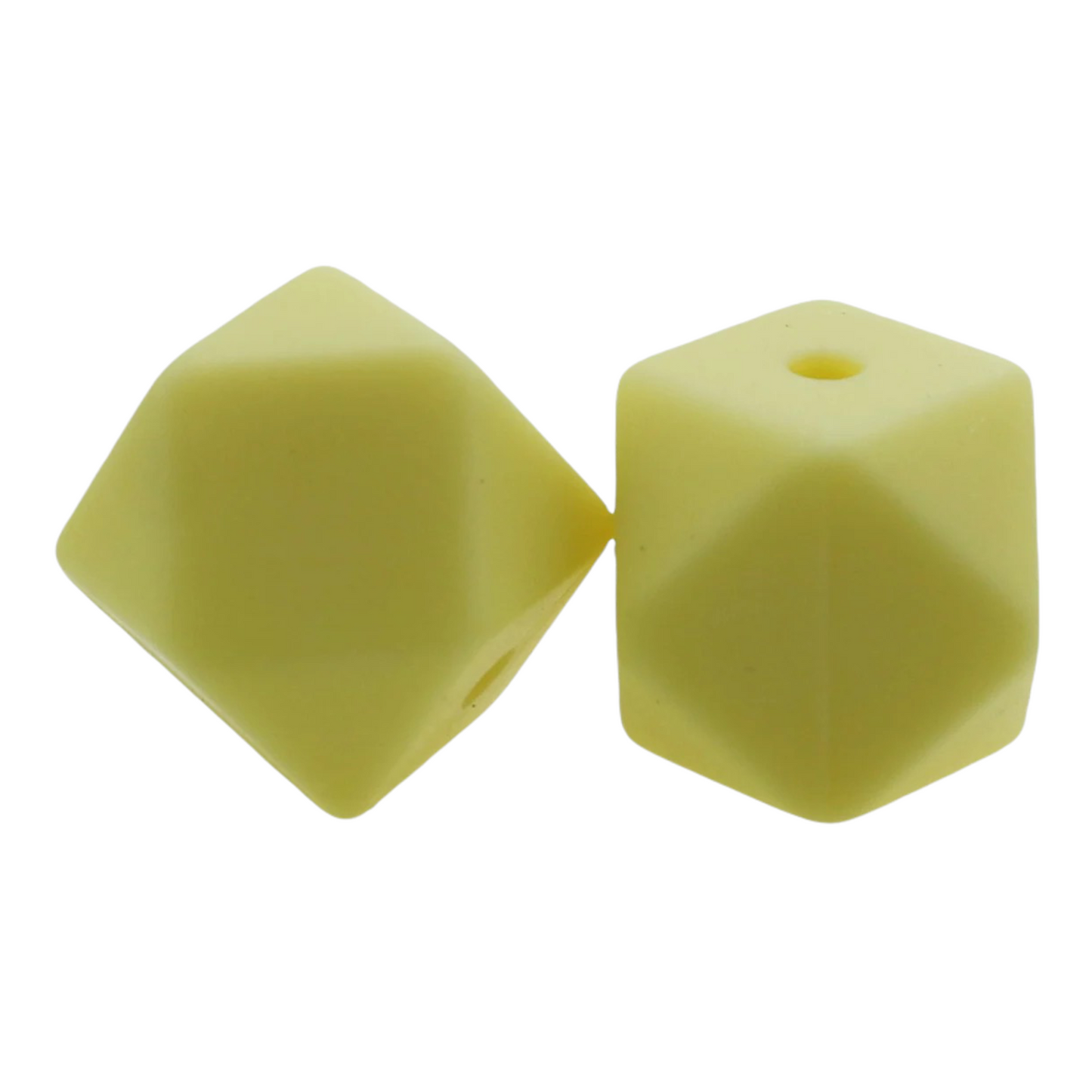 Hexagon (17mm)-  Silicone  Beads