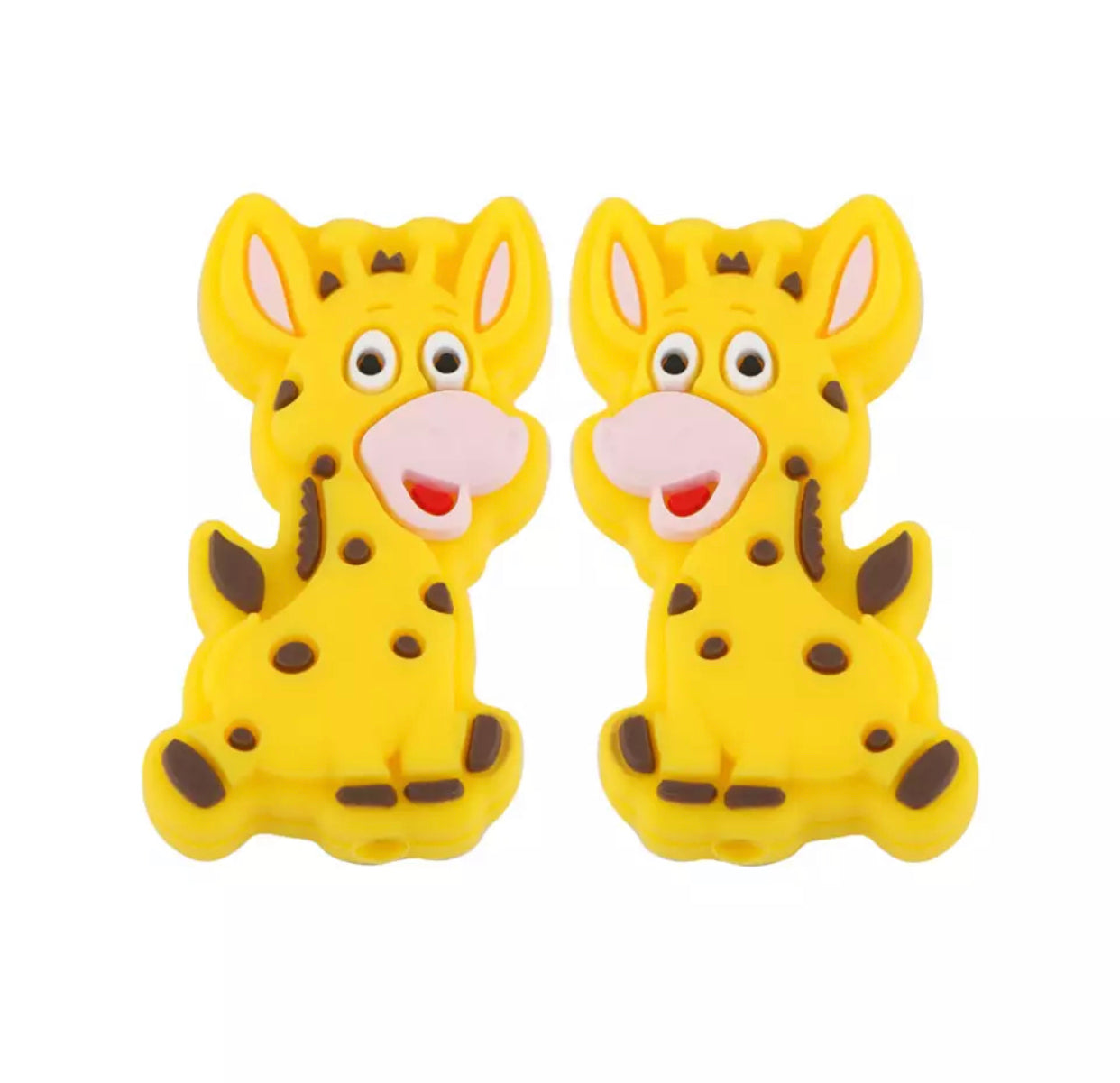 T365  - Giraffe Silicone Focal Bead (1 Count)