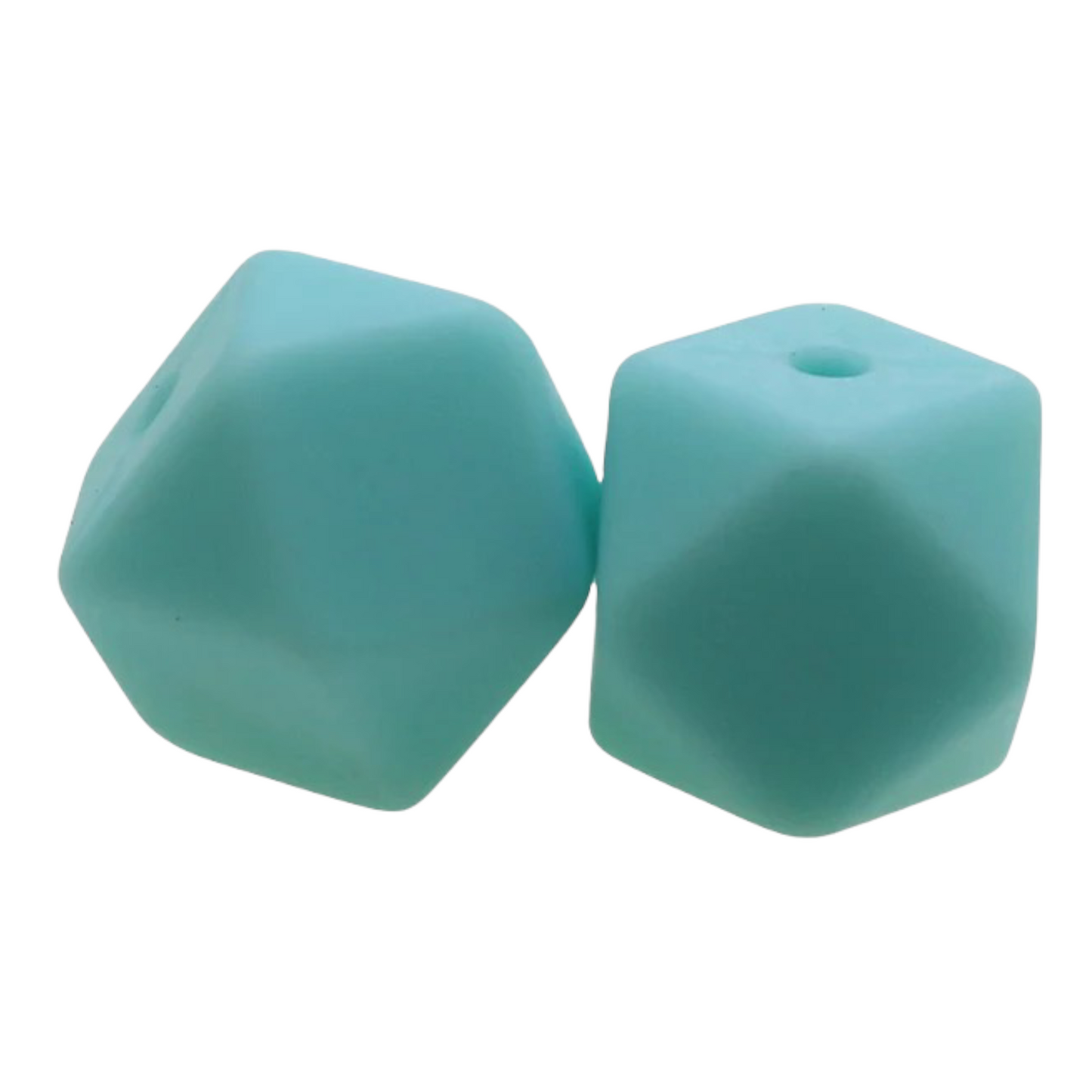 Hexagon-- 14mm-- Silicone  Beads