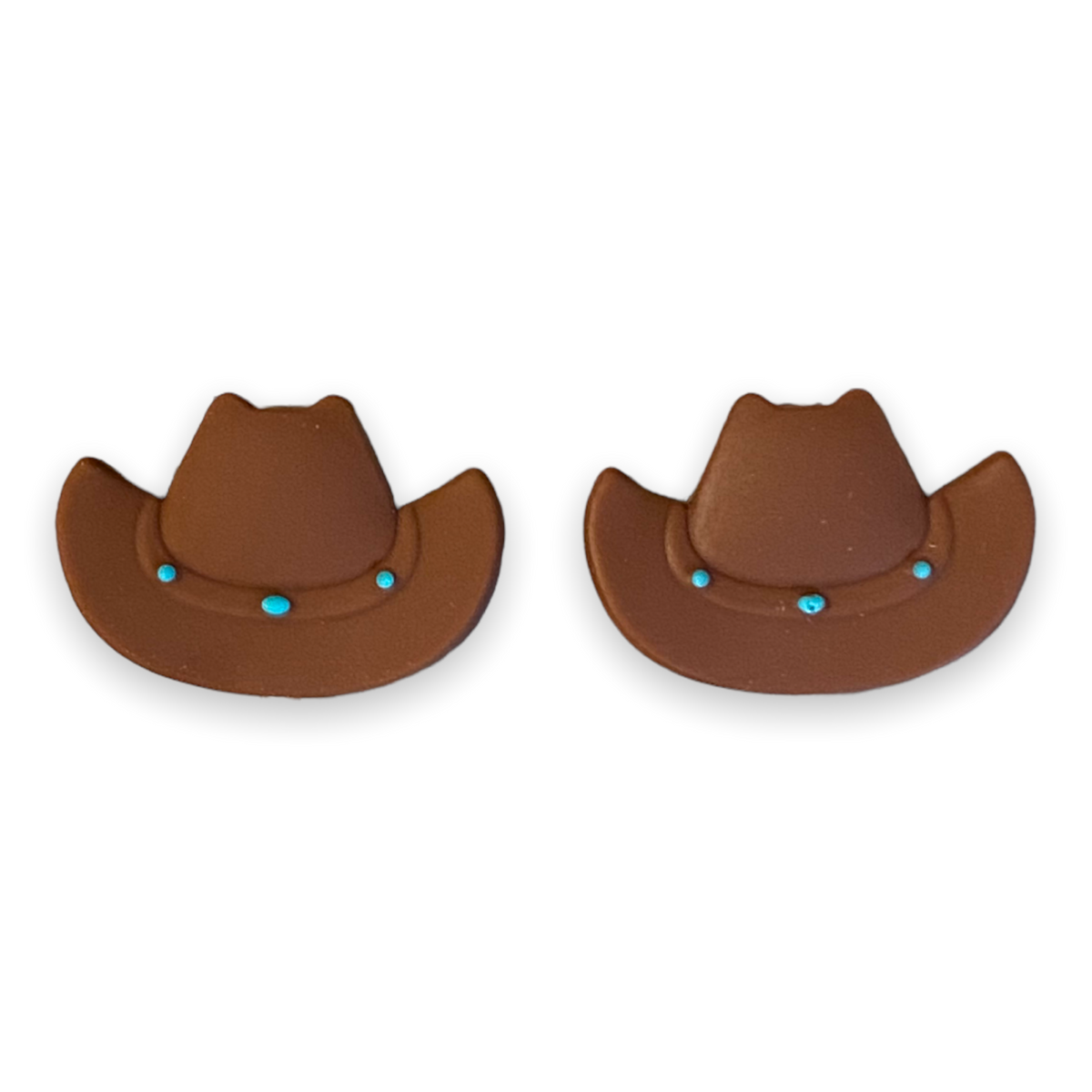 X439 - Western Hat Silicone (1 Count) Focal Bead