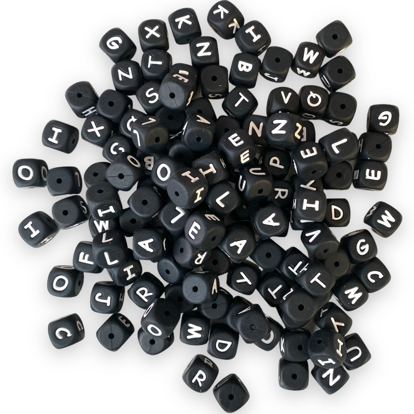 Z/54 - 125 Piece "Black" Silicone Letter Pack