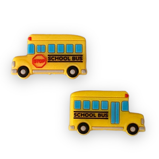 X326 - Schoolbus Silicone (1 Count) Focal Bead